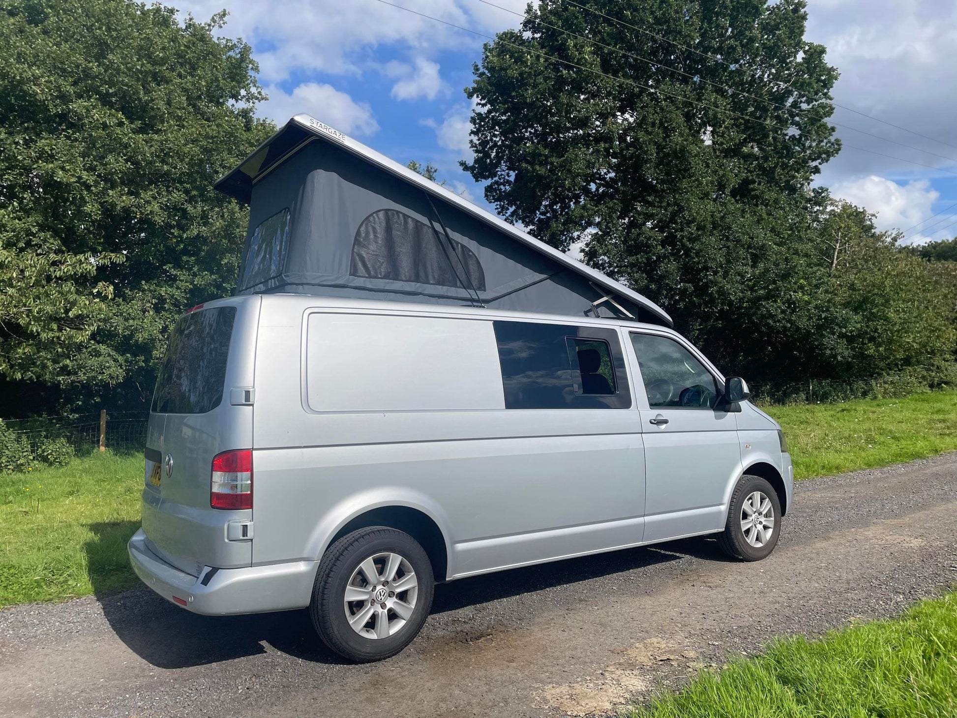 Stargaze Pop Up Rear Elevating Roof for the 2003 onward Volkswagen Transporter T5 T6 - cccampers.myshopify.com