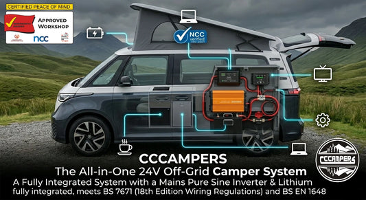 320Ah Lithium Battery & 3000W Inverter System | Off-Grid Campervan Power | UK Fitted by CCCAMPERS