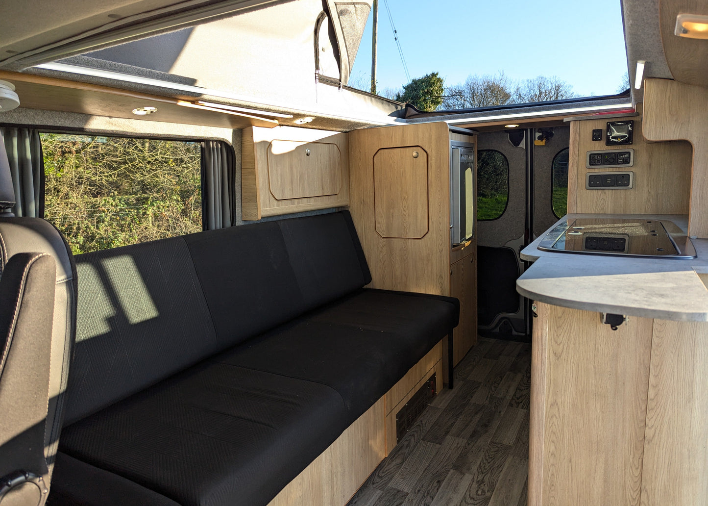 The Flagship Mamble Renault Trafic Campervan Conversion —Side Lounge | CCCAMPERS