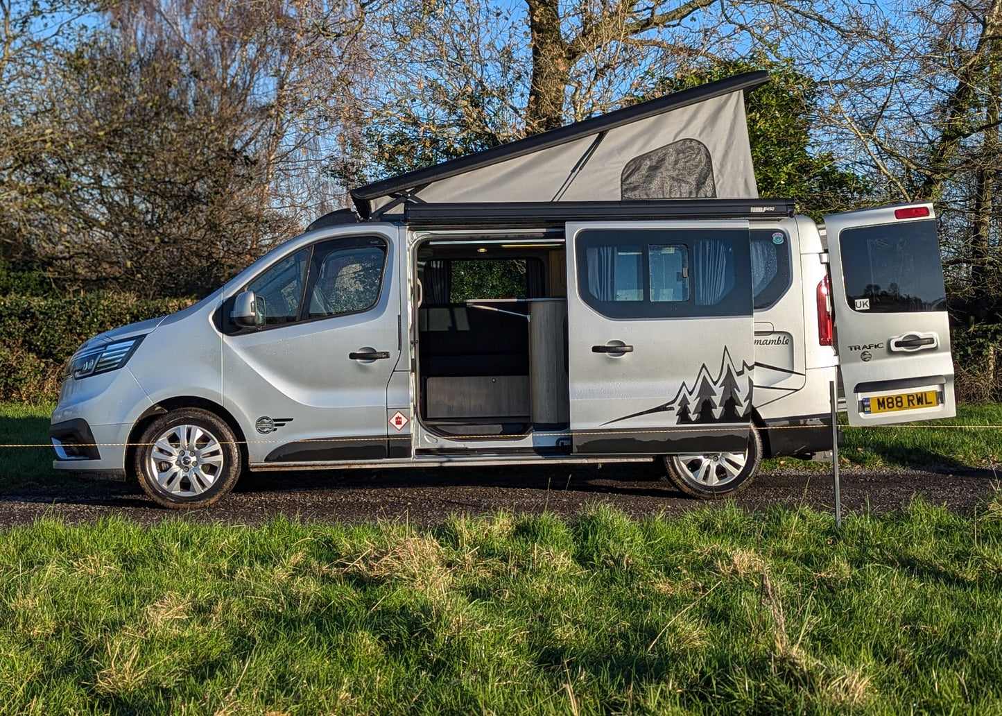 The Flagship Mamble Nissan Primastar Campervan Conversion —Side Lounge | CCCAMPERS
