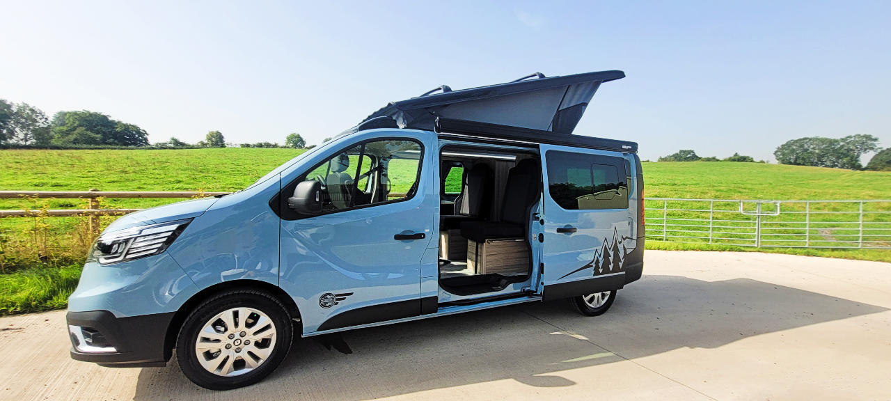 The Witley Renault Trafic Sport with an automatic option by CCCAMPERS fully-featured mini micro compact campervan motorhome - cccampers.myshopify.com