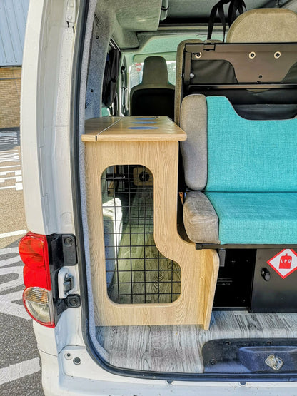 Upgrade Your CCCAMPERS Solo Conversion: Bespoke Integrated Dog Crate System
