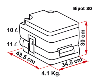 Fiamma Bi-Pot Portable Toilet - cccampers.myshopify.com