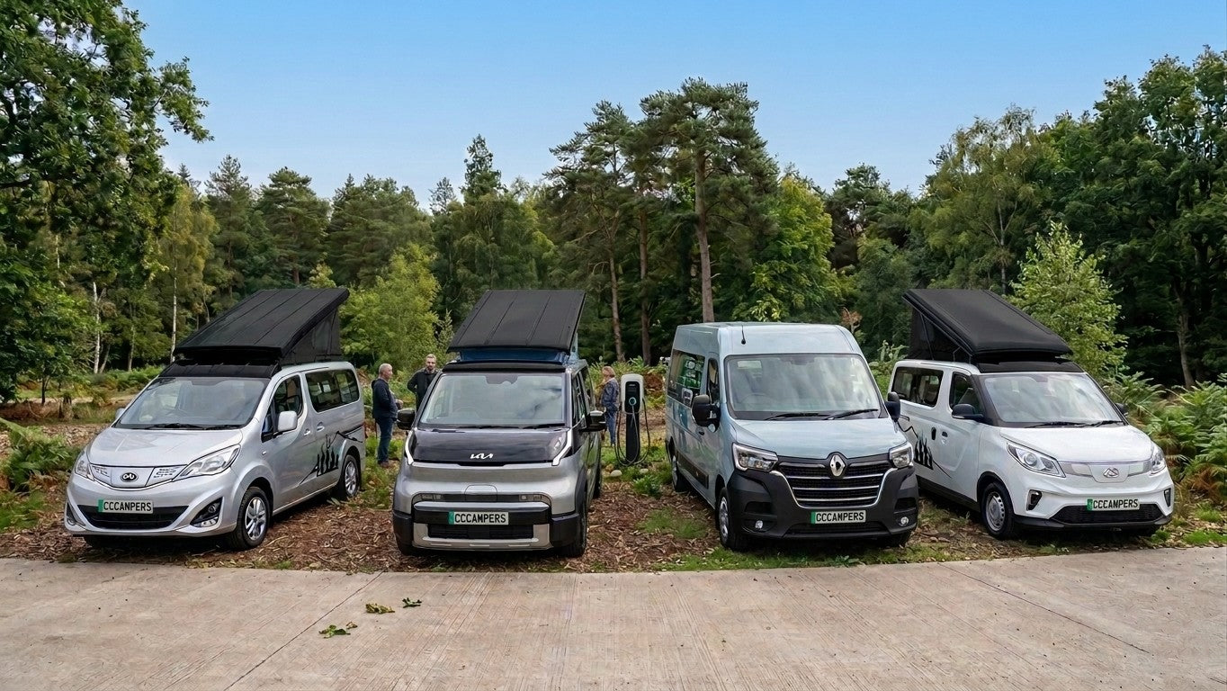 CCCAMPERS: UK’s only VCA experienced NCC & IMI EV trained campervan specialists. From the electric Kinlet to the luxury Witley, we build M1-tested, zero-emission campers in the UK. 15+ years of bespoke, safety-certified engineering—transforming vans into campervans and scaling down campers into micro campers.