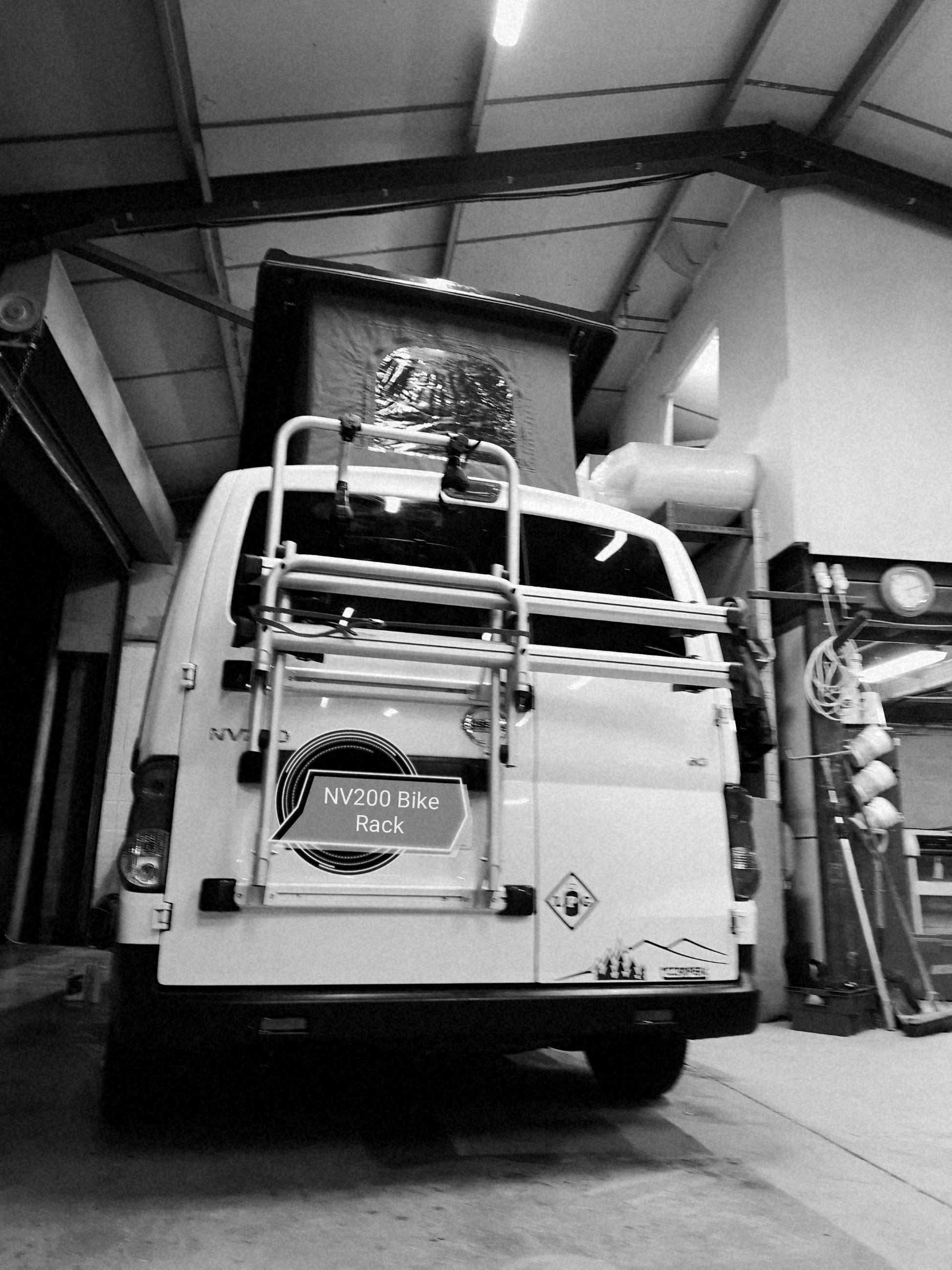NISSAN NV200 rear door bike rack carrier - cccampers.myshopify.com