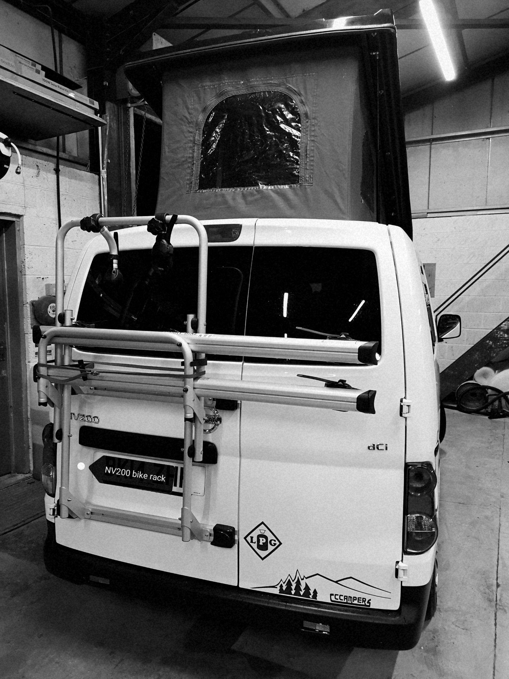 NISSAN NV200 rear door bike rack carrier - cccampers.myshopify.com