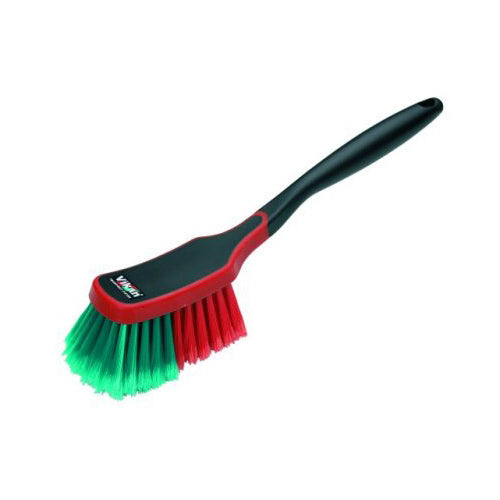Vikan Multi Purpose Cleaning Brush Soft Red Green - cccampers.myshopify.com