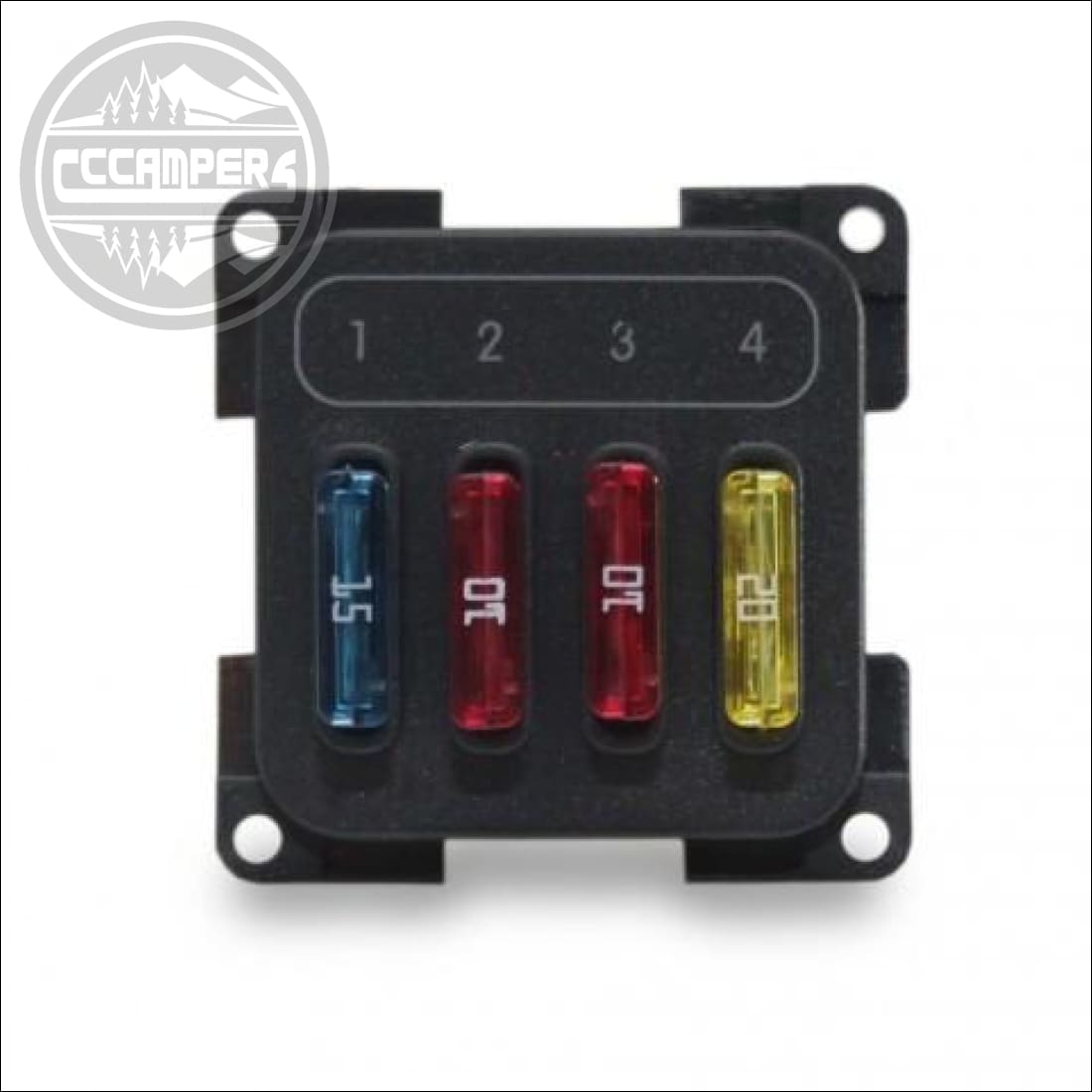 CBE 12v Electrical 4 Fuse Box Module - cccampers.myshopify.com