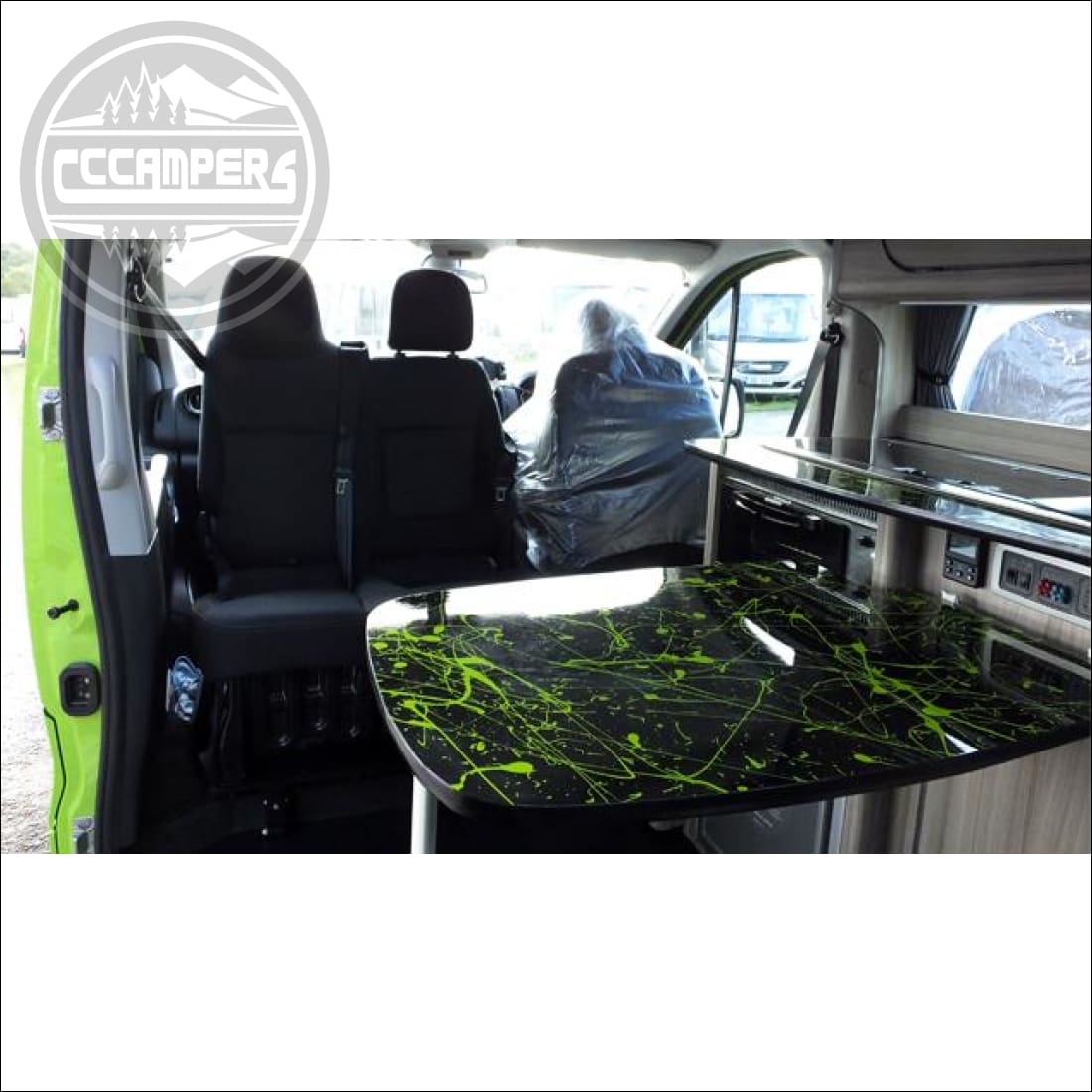 Double Twin Swivel Seat Base  fits Trafic, NV300 & Talento 2014 on - cccampers.myshopify.com