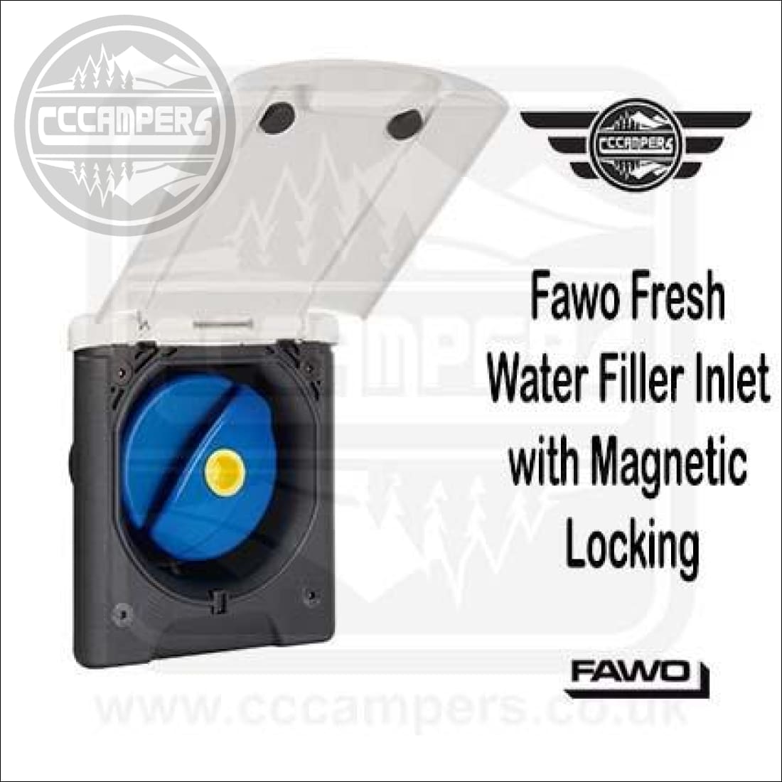 Fawo Fresh Water Filler Inlet Filler with Magnetic Closing and filler Cap Black - cccampers.myshopify.com