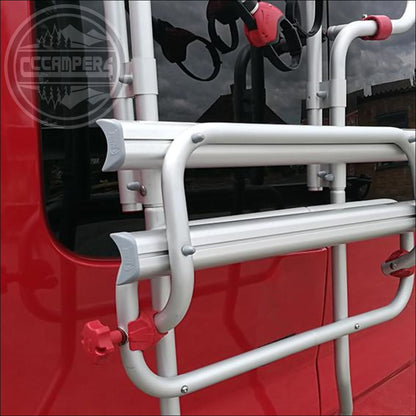 Fiamma Carry-Bike Renault Trafic Vivaro Talento NV300 Camper Van Bicycle Carrier for Double Doors only - cccampers.myshopify.com