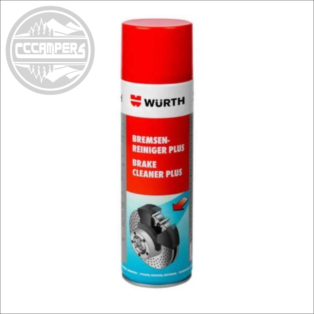 WURTH Brake Cleaner Plus Spray 500ml - CCCAMPERS 