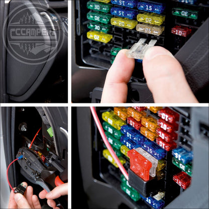 Renault Trafic or Vauxhall Vivaro Battery to Battery Split Charger Charging Energy Combiner Kit - cccampers.myshopify.com